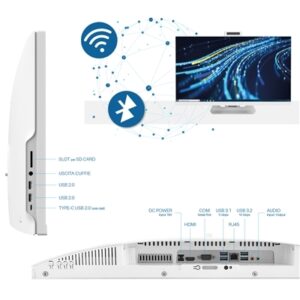 IRON70 ALL IN ONE IRONWARE 24" TOUCH / I7 12700 / RAM 16GB / SSD M.2. NVME 1 TB / WIFI + BLUETOOTH / WINDOWS 11 PRO / KIT MK1 - immagine 4