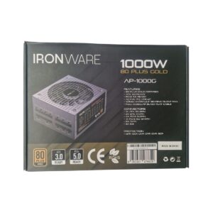 ALIMENTATORE 1000W 80+ GOLD - IRONWARE AP-1000G MOD.